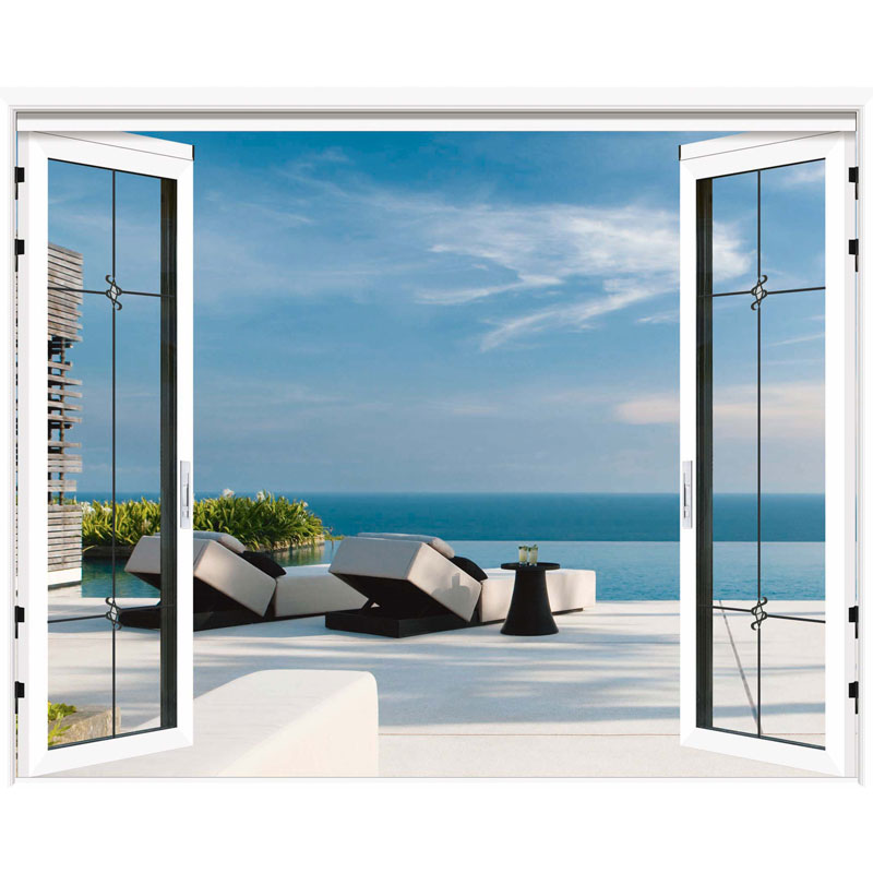 Double Layer Glass Folding Door